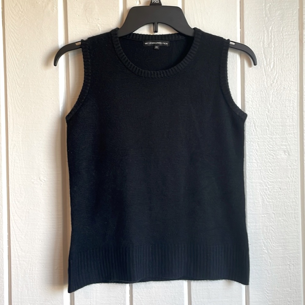 Western connections black sweater tank top